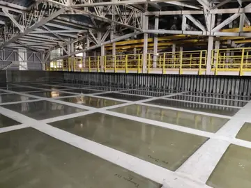 Vista general de los módulos de FRP en planta