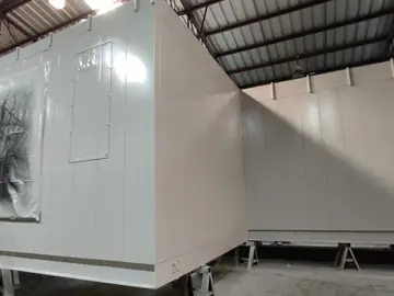 Sala eléctrica modular en fabricación
