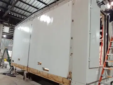 Sala eléctrica terminada en taller